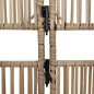 vidaXL Biombo de 5 paneles ratán sintético beige vidaXL Biombo de 5 paneles ratán sintético beige