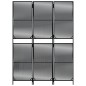 vidaXL Biombo de 3 paneles ratán sintético negro vidaXL Biombo de 3 paneles ratán sintético negro