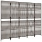 vidaXL Biombo de 5 paneles ratán sintético marrón vidaXL Biombo de 5 paneles ratán sintético marrón