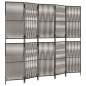 vidaXL Biombo de 5 paneles ratán sintético marrón vidaXL Biombo de 5 paneles ratán sintético marrón