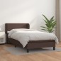 vidaXL Cama box spring con colchón cuero sintético marrón 90x200 cm vidaXL Cama box spring con colchón cuero sintético marrón 90x200 cm