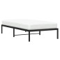 vidaXL Estructura de cama de metal negro 100x200 cm