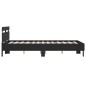 vidaXL Estructura de cama con cabecero y luces LED negro 120x190 cm vidaXL Estructura de cama con cabecero y luces LED negro 120x190 cm