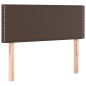 vidaXL Cama box spring con colchón cuero sintético marrón 90x200 cm vidaXL Cama box spring con colchón cuero sintético marrón 90x200 cm