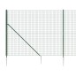 vidaXL Cerca de alambre con pinchos de anclaje verde 2,2x10 m vidaXL Cerca de alambre con pinchos de anclaje verde 2,2x10 m