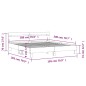 vidaXL Cama con cabecero madera de ingeniería marrón roble 180x200 cm vidaXL Cama con cabecero madera de ingeniería marrón roble 180x200 cm