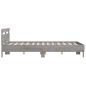 vidaXL Cama con cabecero madera de ingeniería gris Sonoma 150x200 cm vidaXL Cama con cabecero madera de ingeniería gris Sonoma 150x200 cm