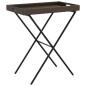 vidaXL Mesa con bandeja plegable ratán sintético marrón 65x40x75 cm vidaXL Mesa con bandeja plegable ratán sintético marrón 65x40x75 cm