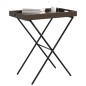 vidaXL Mesa con bandeja plegable ratán sintético marrón 65x40x75 cm vidaXL Mesa con bandeja plegable ratán sintético marrón 65x40x75 cm