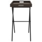 vidaXL Mesa con bandeja plegable ratán sintético marrón 65x40x75 cm vidaXL Mesa con bandeja plegable ratán sintético marrón 65x40x75 cm