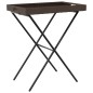 vidaXL Mesa con bandeja plegable ratán sintético marrón 65x40x75 cm vidaXL Mesa con bandeja plegable ratán sintético marrón 65x40x75 cm