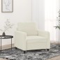 vidaXL Sillón de terciopelo color crema 60 cm vidaXL Sillón de terciopelo color crema 60 cm