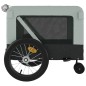 vidaXL Remolque de bicicleta mascotas hierro tela Oxford gris negro vidaXL Remolque de bicicleta mascotas hierro tela Oxford gris negro