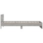 vidaXL Estructura de cama cabecero luces LED gris Sonoma 100x200 cm vidaXL Estructura de cama cabecero luces LED gris Sonoma 100x200 cm