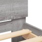 vidaXL Estructura de cama cabecero luces LED gris Sonoma 100x200 cm vidaXL Estructura de cama cabecero luces LED gris Sonoma 100x200 cm
