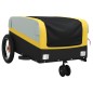 vidaXL Remolque para bicicleta hierro negro y amarillo 30 kg vidaXL Remolque para bicicleta hierro negro y amarillo 30 kg