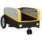 vidaXL Remolque para bicicleta hierro negro y amarillo 30 kg vidaXL Remolque para bicicleta hierro negro y amarillo 30 kg