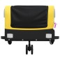 vidaXL Remolque para bicicleta hierro negro y amarillo 30 kg vidaXL Remolque para bicicleta hierro negro y amarillo 30 kg