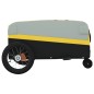 vidaXL Remolque para bicicleta hierro negro y amarillo 30 kg vidaXL Remolque para bicicleta hierro negro y amarillo 30 kg