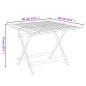 vidaXL Mesa de jardín plegable madera maciza de acacia 90x90x75 cm vidaXL Mesa de jardín plegable madera maciza de acacia 90x90x75 cm