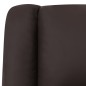 vidaXL Sillón de masaje de cuero auténtico marrón