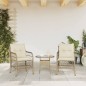 vidaXL Sillones de jardín con cojines 2 uds ratán sintético beige vidaXL Sillones de jardín con cojines 2 uds ratán sintético beige