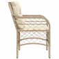 vidaXL Sillones de jardín con cojines 2 uds ratán sintético beige vidaXL Sillones de jardín con cojines 2 uds ratán sintético beige