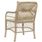 vidaXL Sillones de jardín con cojines 2 uds ratán sintético beige vidaXL Sillones de jardín con cojines 2 uds ratán sintético beige