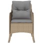 vidaXL Sillones jardín con cojines 2 uds ratán sintético beige mezcla vidaXL Sillones jardín con cojines 2 uds ratán sintético beige mezcla