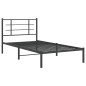 vidaXL Estructura de cama con cabecero metal negro 100x200 cm vidaXL Estructura de cama con cabecero metal negro 100x200 cm