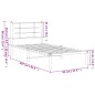 vidaXL Estructura de cama con cabecero metal negro 90x200 cm vidaXL Estructura de cama con cabecero metal negro 90x200 cm