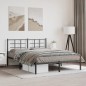 vidaXL Estructura de cama con cabecero metal negro 150x200 cm vidaXL Estructura de cama con cabecero metal negro 150x200 cm