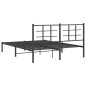 vidaXL Estructura de cama con cabecero metal negro 150x200 cm vidaXL Estructura de cama con cabecero metal negro 150x200 cm