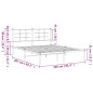 vidaXL Estructura de cama con cabecero metal negro 150x200 cm vidaXL Estructura de cama con cabecero metal negro 150x200 cm