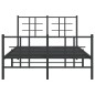vidaXL Estructura de cama cabecero y estribo metal negro 120x200 cm vidaXL Estructura de cama cabecero y estribo metal negro 120x200 cm