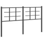 vidaXL Cabecero de metal negro 160 cm vidaXL Cabecero de metal negro 160 cm