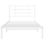 vidaXL Estructura de cama de metal con cabecero blanco 100x190 cm vidaXL Estructura de cama de metal con cabecero blanco 100x190 cm