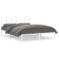 vidaXL Estructura de cama de metal con cabecero blanca 150x200 cm