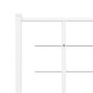 vidaXL Estructura cama metal con cabecero y pie cama blanco 183x213 cm