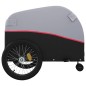 vidaXL Remolque para bicicleta hierro negro y rojo 45 kg vidaXL Remolque para bicicleta hierro negro y rojo 45 kg