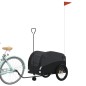 vidaXL Remolque para bicicleta hierro negro 45 kg vidaXL Remolque para bicicleta hierro negro 45 kg