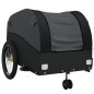 vidaXL Remolque para bicicleta hierro negro 45 kg vidaXL Remolque para bicicleta hierro negro 45 kg