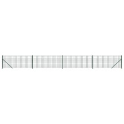 vidaXL Cerca de alambre con brida verde 0,8x10 m
