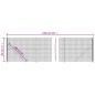vidaXL Cerca de alambre con brida gris antracita 1,8x10 m vidaXL Cerca de alambre con brida gris antracita 1,8x10 m