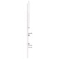 vidaXL Cabecero de cama madera maciza de pino blanco 140 cm vidaXL Cabecero de cama madera maciza de pino blanco 140 cm