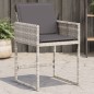 vidaXL Sillones de jardín con cojines 4 uds ratán sintético gris claro vidaXL Sillones de jardín con cojines 4 uds ratán sintético gris claro