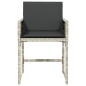 vidaXL Sillones de jardín con cojines 4 uds ratán sintético gris claro vidaXL Sillones de jardín con cojines 4 uds ratán sintético gris claro