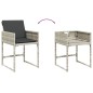 vidaXL Sillones de jardín con cojines 4 uds ratán sintético gris claro vidaXL Sillones de jardín con cojines 4 uds ratán sintético gris claro