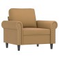 vidaXL Sillón de terciopelo marrón 60 cm vidaXL Sillón de terciopelo marrón 60 cm