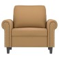 vidaXL Sillón de terciopelo marrón 60 cm vidaXL Sillón de terciopelo marrón 60 cm